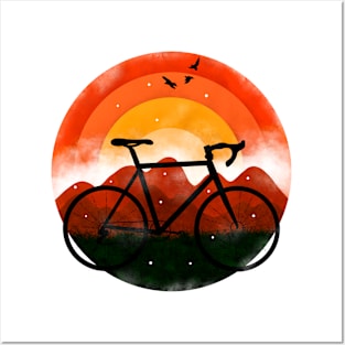 Sunrise Bike Posters and Art